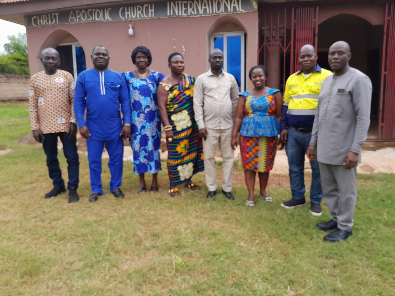 Community stakeholders gathered together outdoors