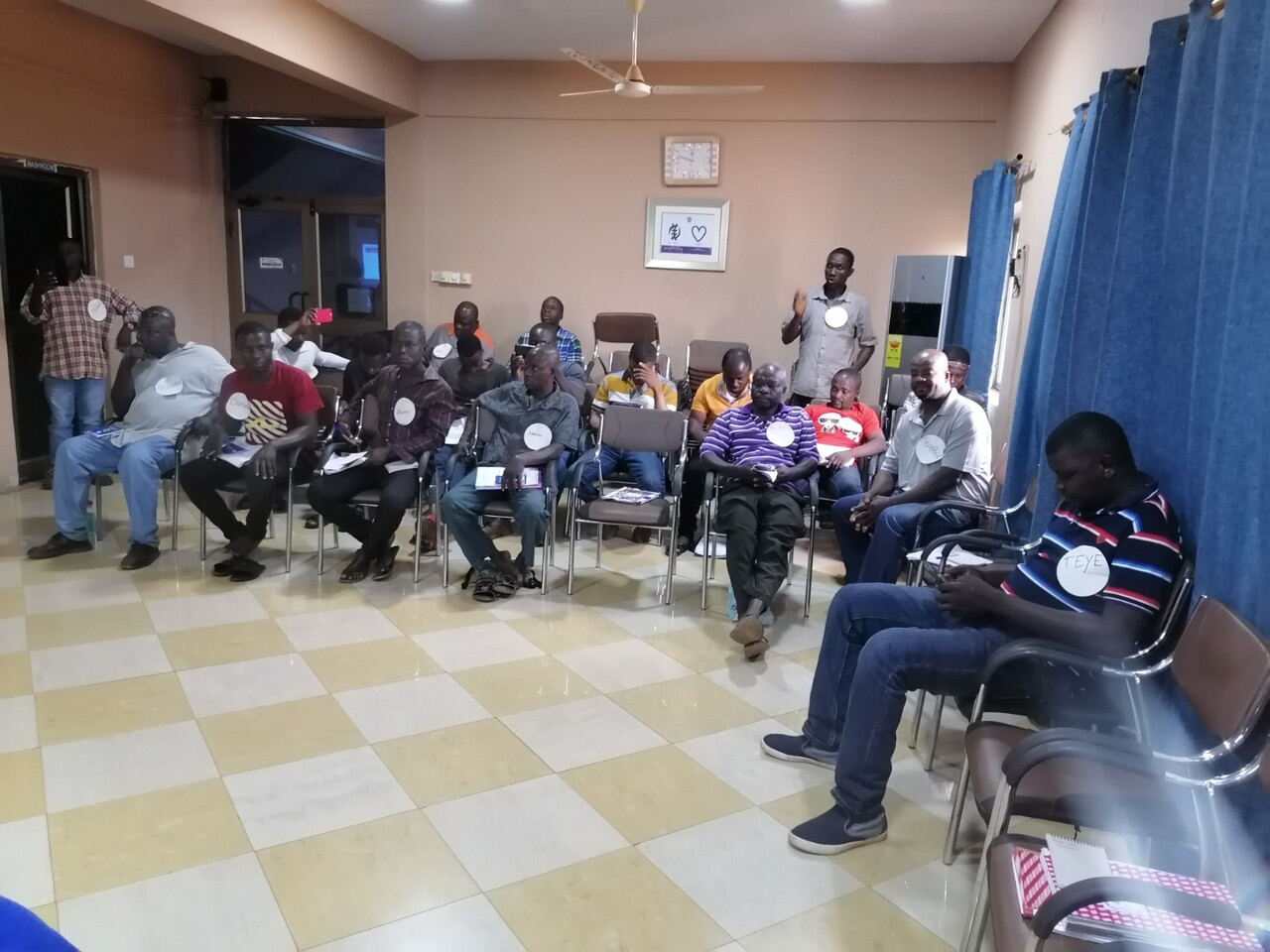 Attendees seated during a seminar session